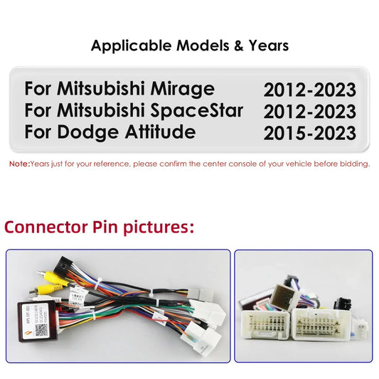 Hizpo Carplay 4G 360 Camera Android Car Radio for Mitsubishi Mirage 2012-2023 Space Star Dodge Attitude Video GPS 2din Autoradio