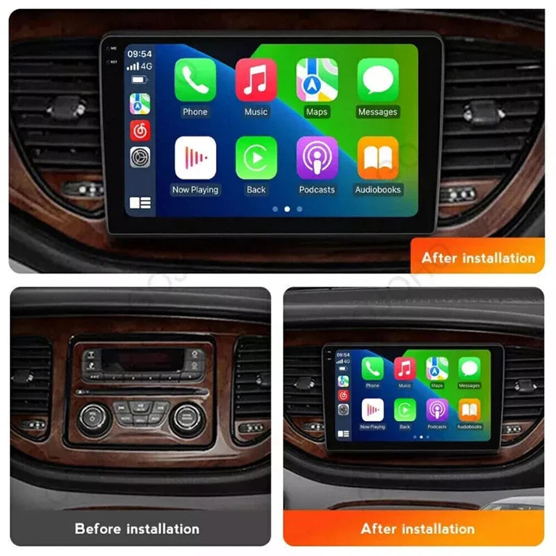 9" 4+64GB For Dodge Dart 2013-2016 Wireless Apple Carplay Android Auto Car Stereo Radio FM AM GPS Navi