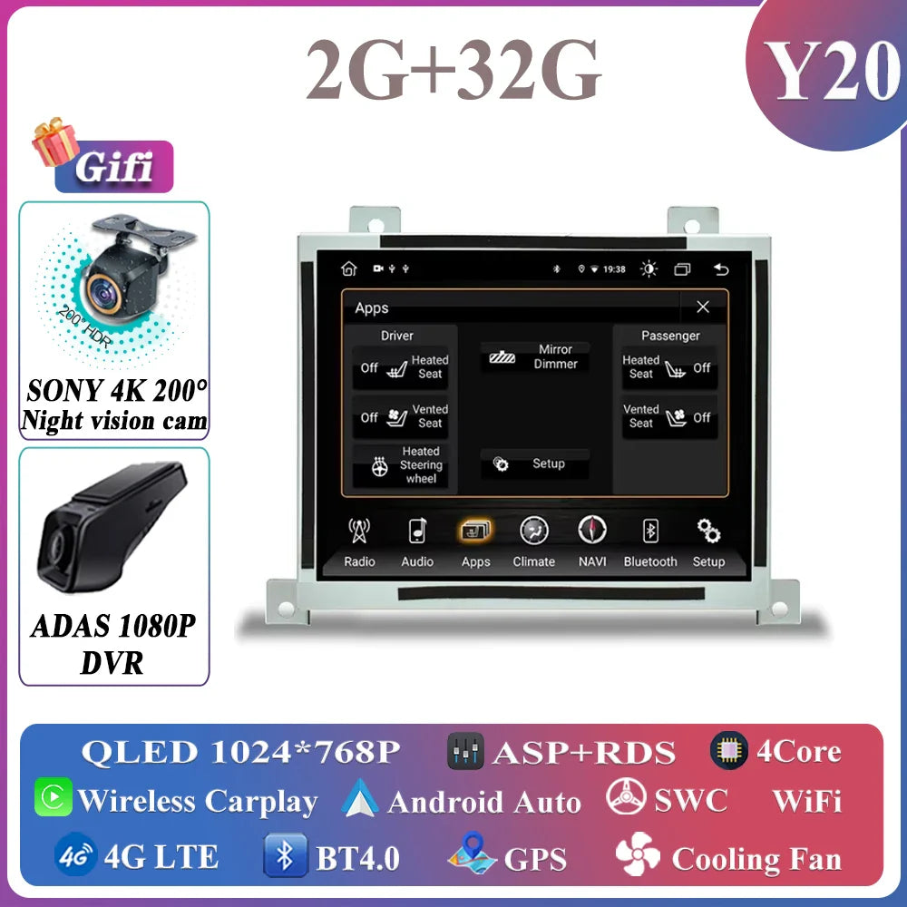 8.4 inch Android Car Stereo Radio For Dodge Charger Challenger 2015-2019 Replacement Wireless Carplay and Android Auto Headunit