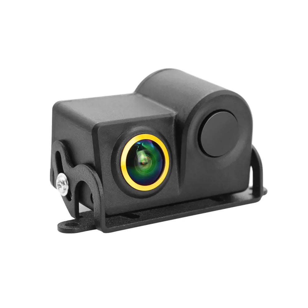 QMKJ 180 Degree 1080P Car Video Parking Sensor Rear View Visible Radar Detector System Night Vision Waterproof Reverse Camera