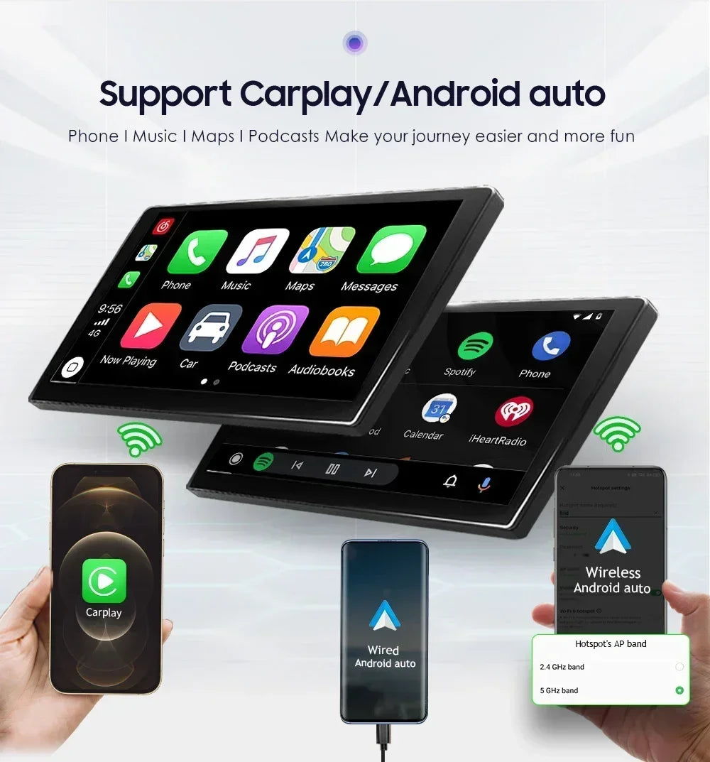 Hizpo Car Radio for Honda CRV CR-V 2007-2011 Multimedia Video Player Navigation Stereo GPS Android 13 Carplay Head Unit No DVD