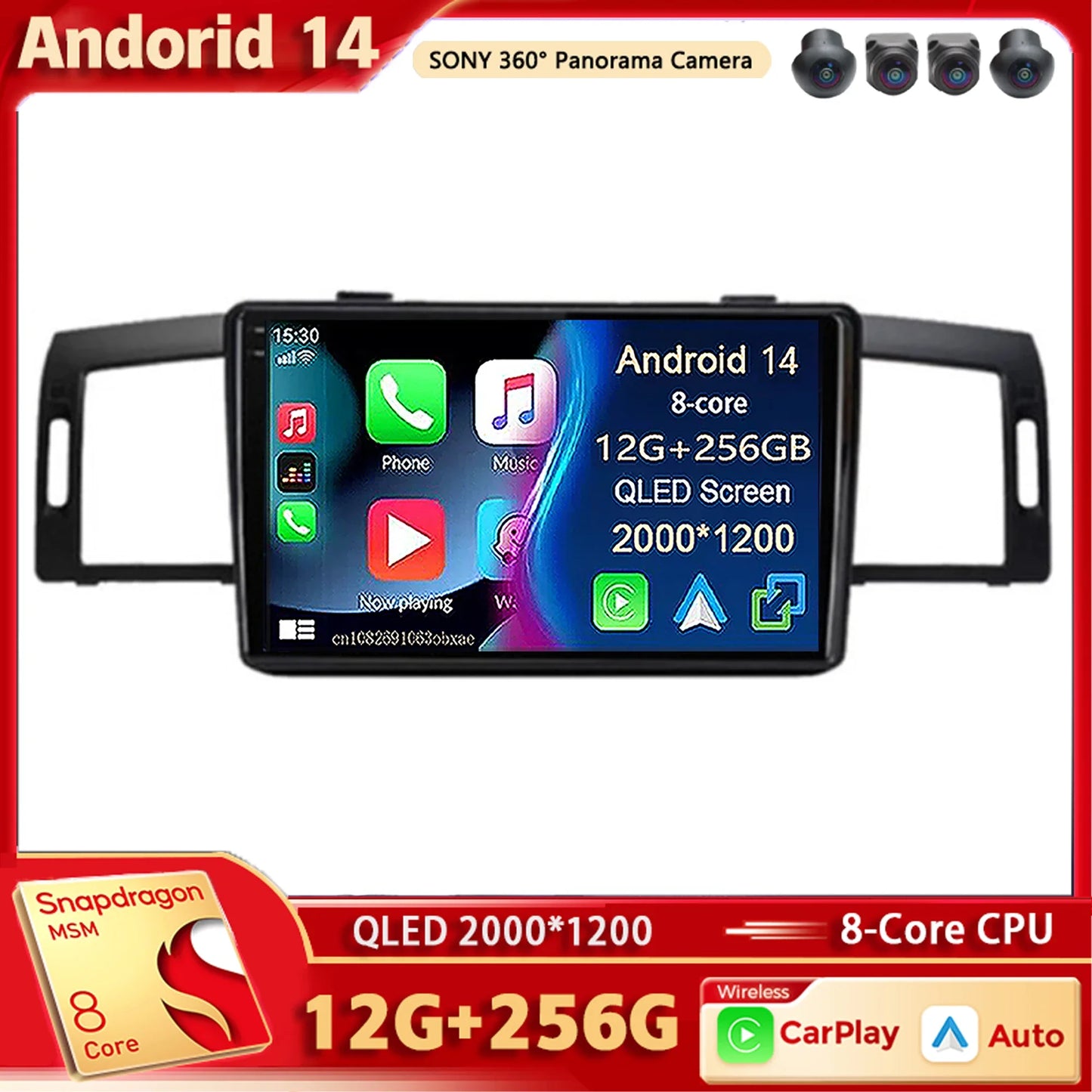 Android 14 Car Radio Multimedia Player For Infiniti M35 2003-2010 NISSAN FUGA 2005-2010 Auto Carplay Car Stereo wifi+4G Ai voice