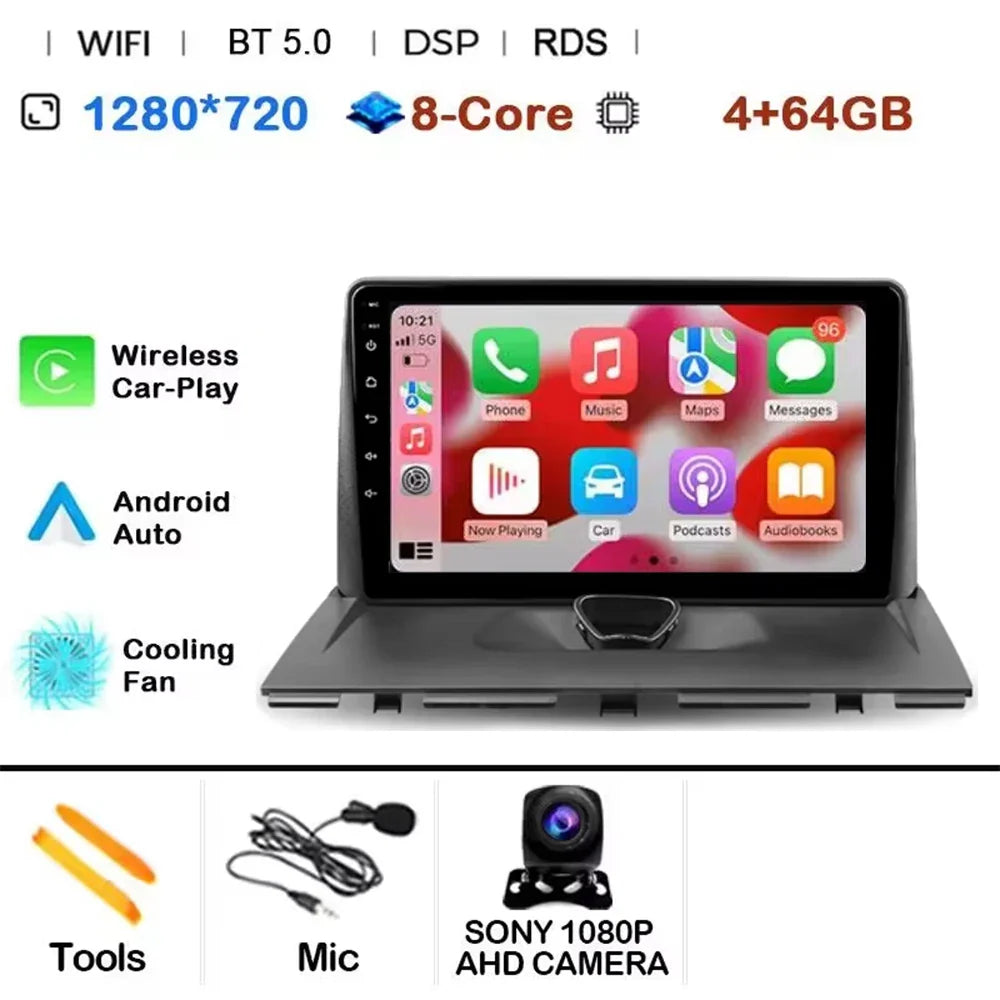 Android 14 CAR Radio For Peugeot Expert 2 G9 2007 - 2017 GPS Navigation Screen Touch Stereo Head Unit Cam Multimedia Player