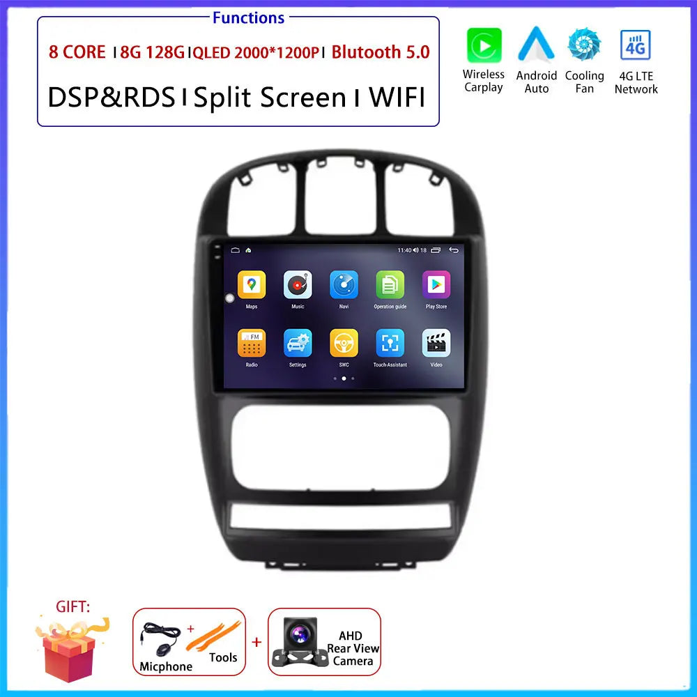 for Chrysler Voyager RG RS Town & Country RS 2000 - 2007 Android Auto Carplay Car Radio Multimedia Player GPS Navi DSP Stereo