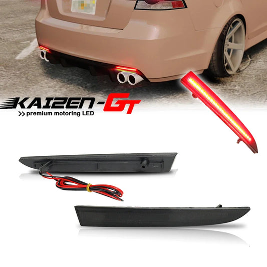 Smoked / Red Lens Red LED Rear Bumper Reflector Tail Lights For Cadillac ATS/XT5, For Chevrolet Camaro/Traverse, For Pontiac G8