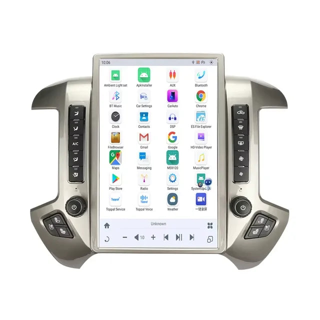 For Chevrolet Silverado GMC Sierra 2014 2015 2016 2017 2018 2019 2020 Car Radio Multimedia Player Android Bluetooth Screen Audio