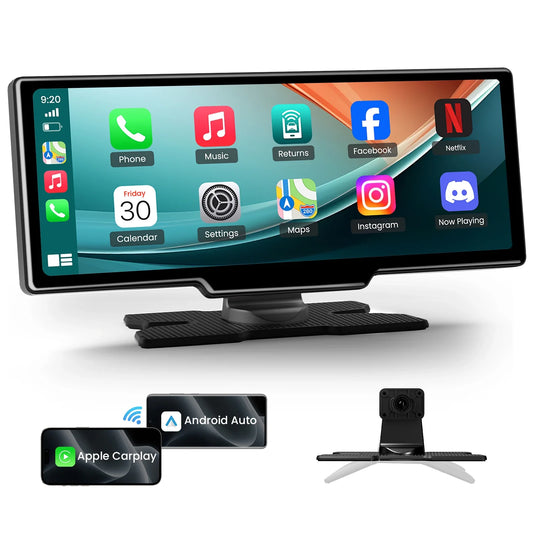 Movyxor 10.26 Wireless Carplay Android Auto Screen Auto BT Mirror Cast HD GPS Navigation Plug Play All Cars 2025 Model