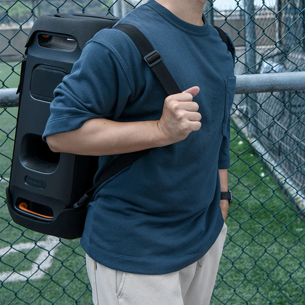Travel Carrying Case W Dual Shoulder Strap EVA Protective Cover Travel Carry Holder Pouch for JBL Partybox 110 Portable Speaker