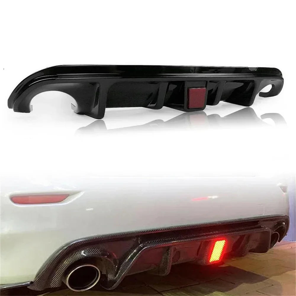Diffuser For Infiniti Q50 2014-2017 Accessories Rear Bumper Posterior Lip W/ Light Body Kit Auto Exterior Modification Parts HOT