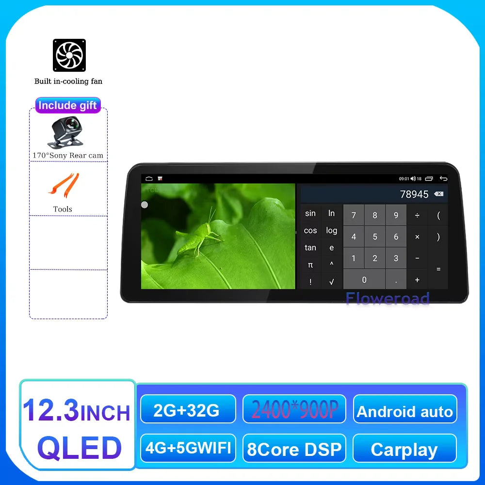 12.3inch 2400*900 Android 14 For Dodge Ram 1500 5500 2013 - 2019 Car Radio Multimedia Video Player Navigation Carplay auto WIFI