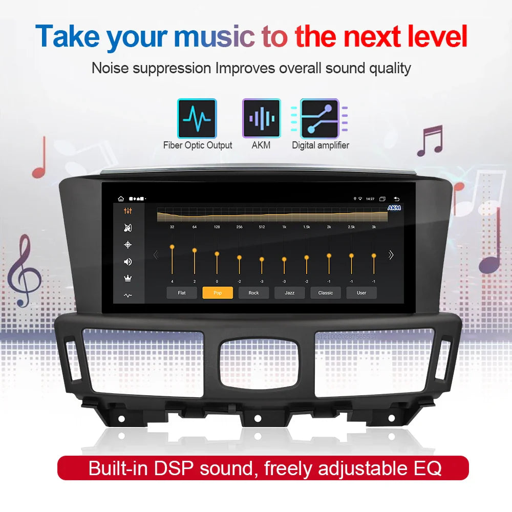 10.25inch Car Radio For Infiniti Q70 Q70L M25 M35 M37 2013-2019 Multimedia Player Wireless Carplay GPS Touch Head Unit Screen