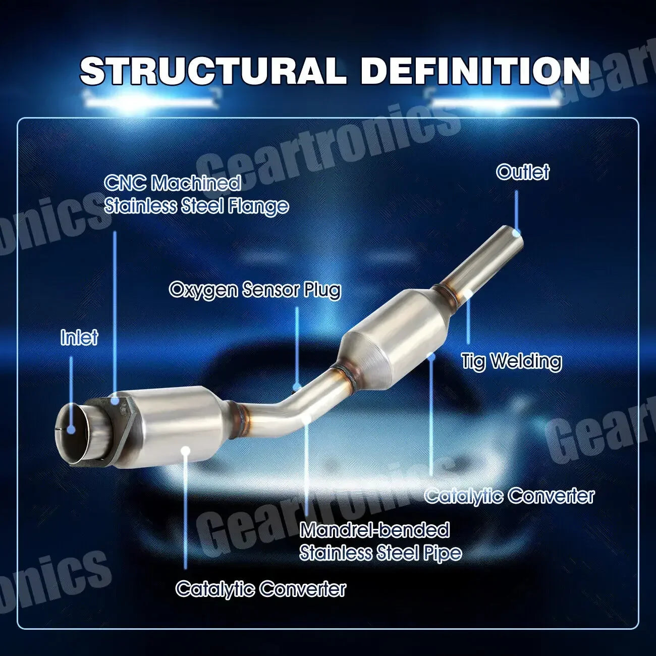 Catalytic Converter Direct Fit 2003 2004 2005 2006 2007 2008 For Toyota Corolla 1.8L  Car Exhaust Systems Mufflers Manifold
