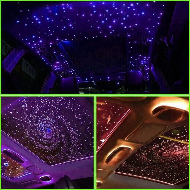 1000Pcs Fiber Optic Car Home Headliner Star Light Kit Roof Ceiling Lights Remote
