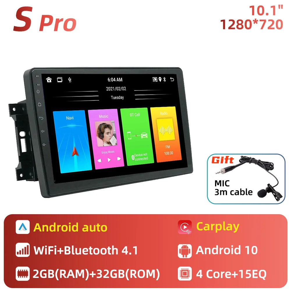 For Dodge Dakota 2009 - 2011 2 Din Android Car Radio Navigation WIFI FM GPS Multimedia Player Autoradio Head Unit Audio Stereo