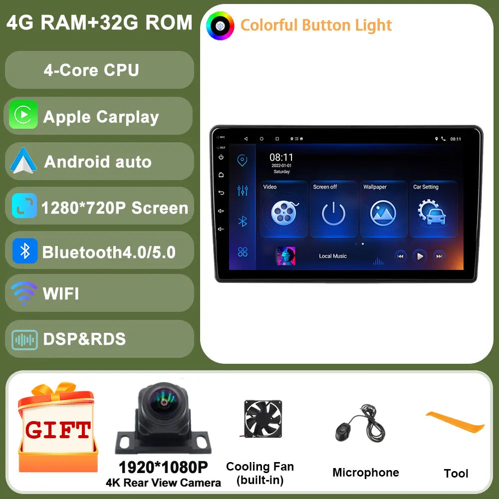 Android 14 For GMC Chevrolet Avalanche Silverado Tahoe Equinox Impala Traverse Express Traverse Car Radio Multimedia Carplay GPS