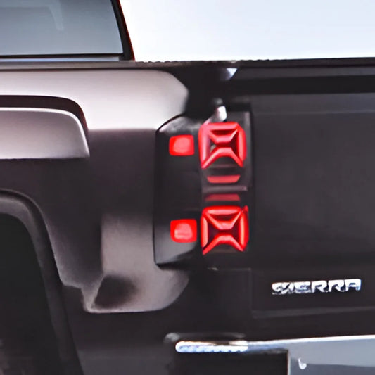 Car Taillights Assembly For GMC Sierra 2014-2018 LED Auto Back Lamps Upgrade Highlight Flashing Signal Light Tools Accessories