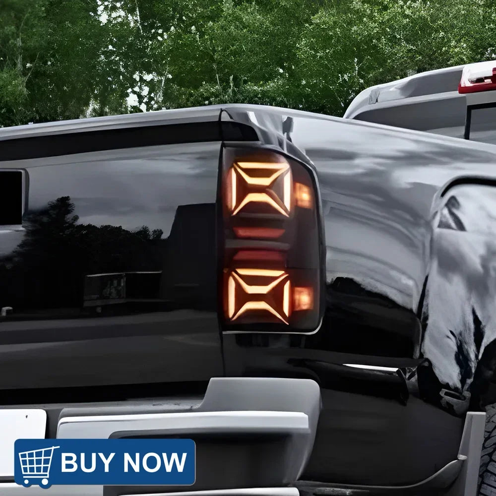 Car Taillights Assembly For GMC Sierra 2014-2018 LED Auto Back Lamps Upgrade Highlight Flashing Signal Light Tools Accessories