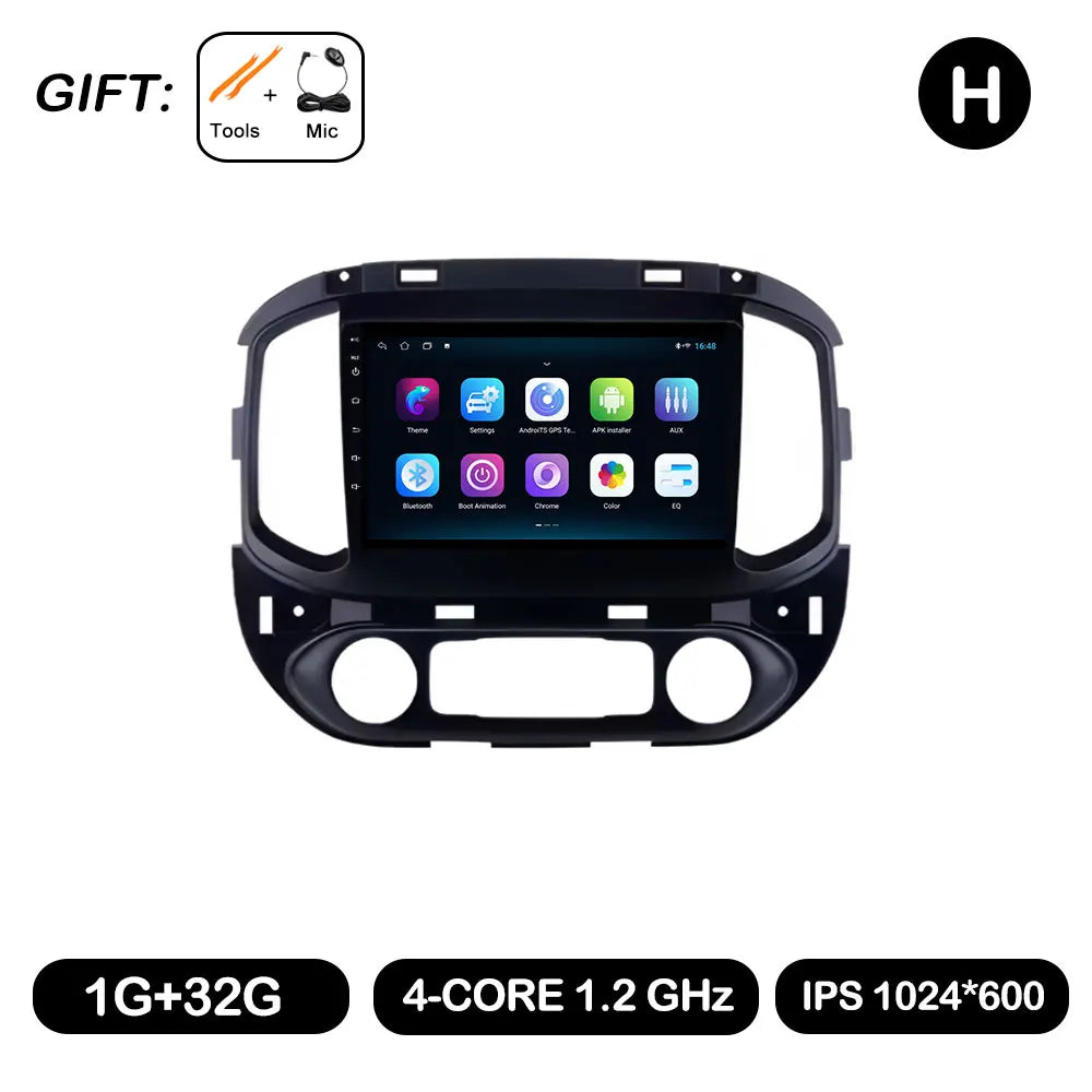 Android Auto For Chevrolet Colorado Sierra GMC 2014 - 2018 Car Radio Video Multimedia Player BT WiFi GPS Navigation Touch Screen