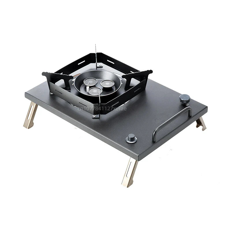 Outdoor stove IGT table gas stove, portable folding stove, multifunctional high-power high flame stove for camping and travel