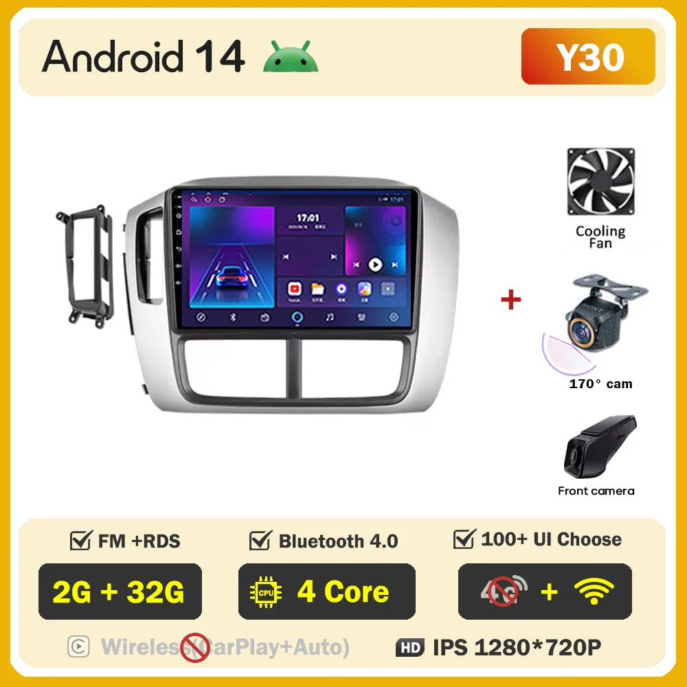 Car Android For Honda Pilot 1 2005 - 2008 Stereo Auto Mirror Link Rear Camera Multimedia Player GPS Navigation Dash Cam Wifi 5G