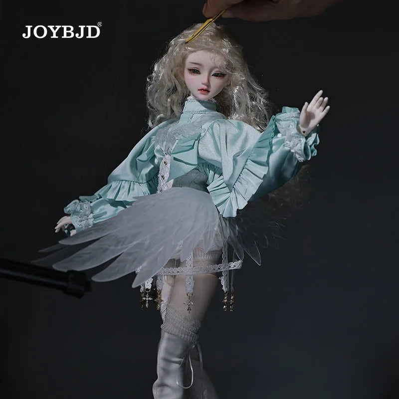 Qadir Bjd Doll 1/4 Muxi Body Haniel Wings Princess Beauty Battle Angel Knight Fairy of Angel FullsetB Joybjd