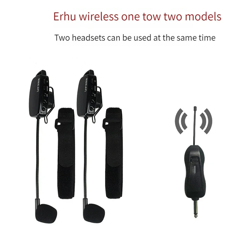 UHF 2.4G Professional Wireless Instrument Microphone for Saxophone Trumpet Sax Wireless Receiver Transmitter 50M Range Plug