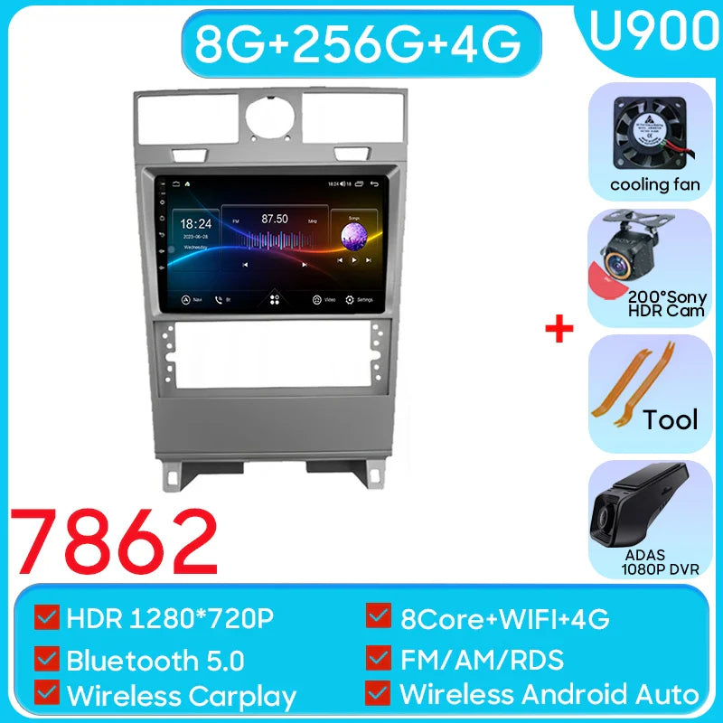 Android13 For Lincoln Navigator 2003 - 2009 Car Radio Video Multimedia Player Navigation Carplay GPS WIFI BT Stereo NO 2din DVD