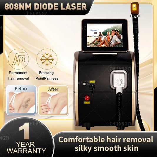 4 waves IPL 2025 Professional Diode Ice Titanium Laser Body Hair Removal Machine  Portable 808 755 Alexandrite Device  Permanent
