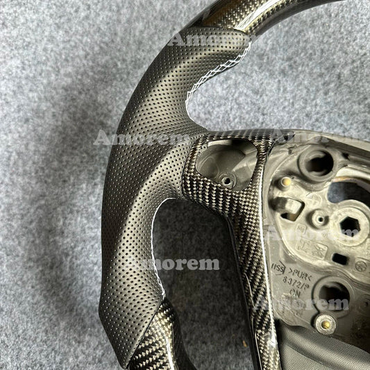 For Ford Fiesta MK7 MK7.5 ST180 Customised Carbon Fiber Steering Wheel 2009 2010 2011 2012 2013 2014 2015 2016 2017