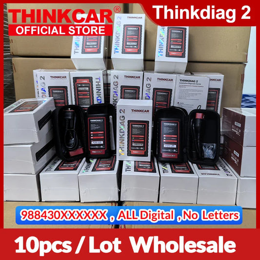 THINKCAR Thinkdiag 2 All System Support CAN FD Protocols OBD2 Scanner Full Car 15 Reset ECU Coding Active Test