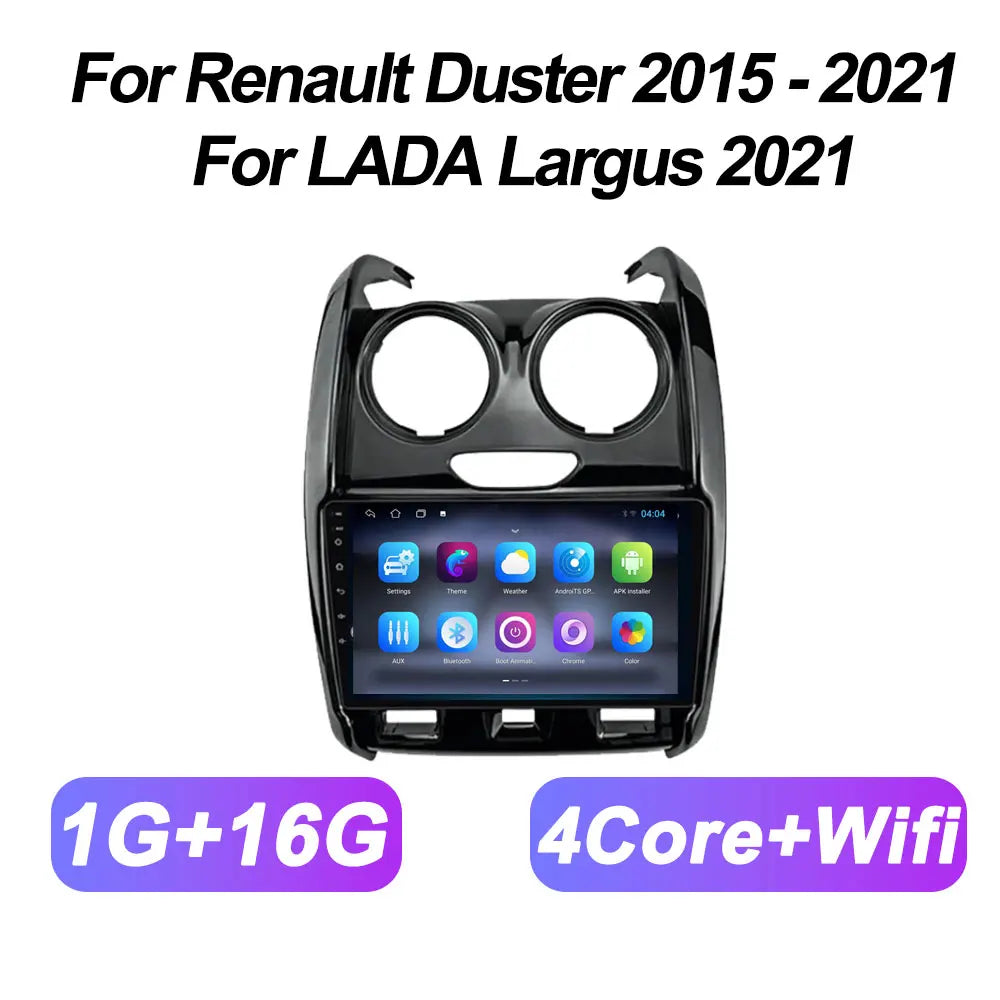 Car Multimedia Player For Renault Duster 2015 - 2021 For LADA Largus 2021 Automotive Multimedia Mirror Link Intelligent System