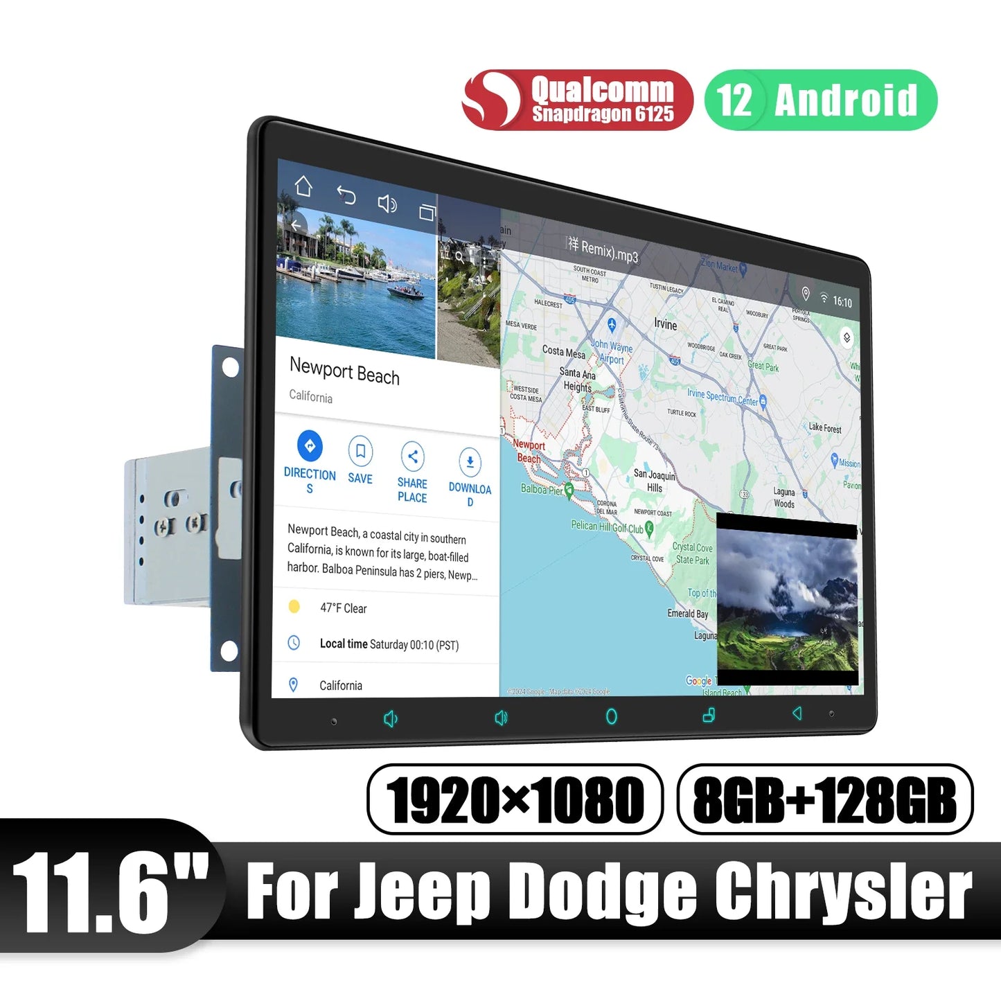 JOYING 15.1" 13.3" 11.6" 10.1"Android Car Radio Stereo Multimedia Player For Jeep Dodge Chrysler Car With Carplay Android Auto