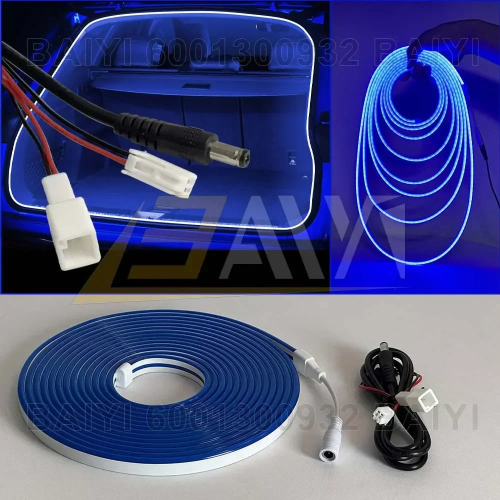 Customizable 5M LED Car Trunk Light Interior Atmosphere Neon Lamp For Toyota RAV4 VENZA BZ4X Corolla Cross Other Car Accessories