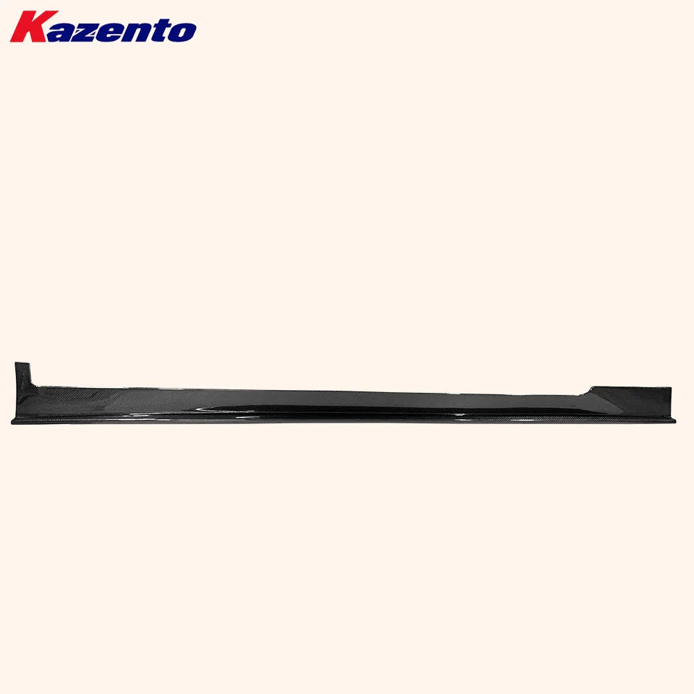 For Infiniti Q50 2013-24 KZ Style Carbon Side Skirts with Wider Line Replacement
