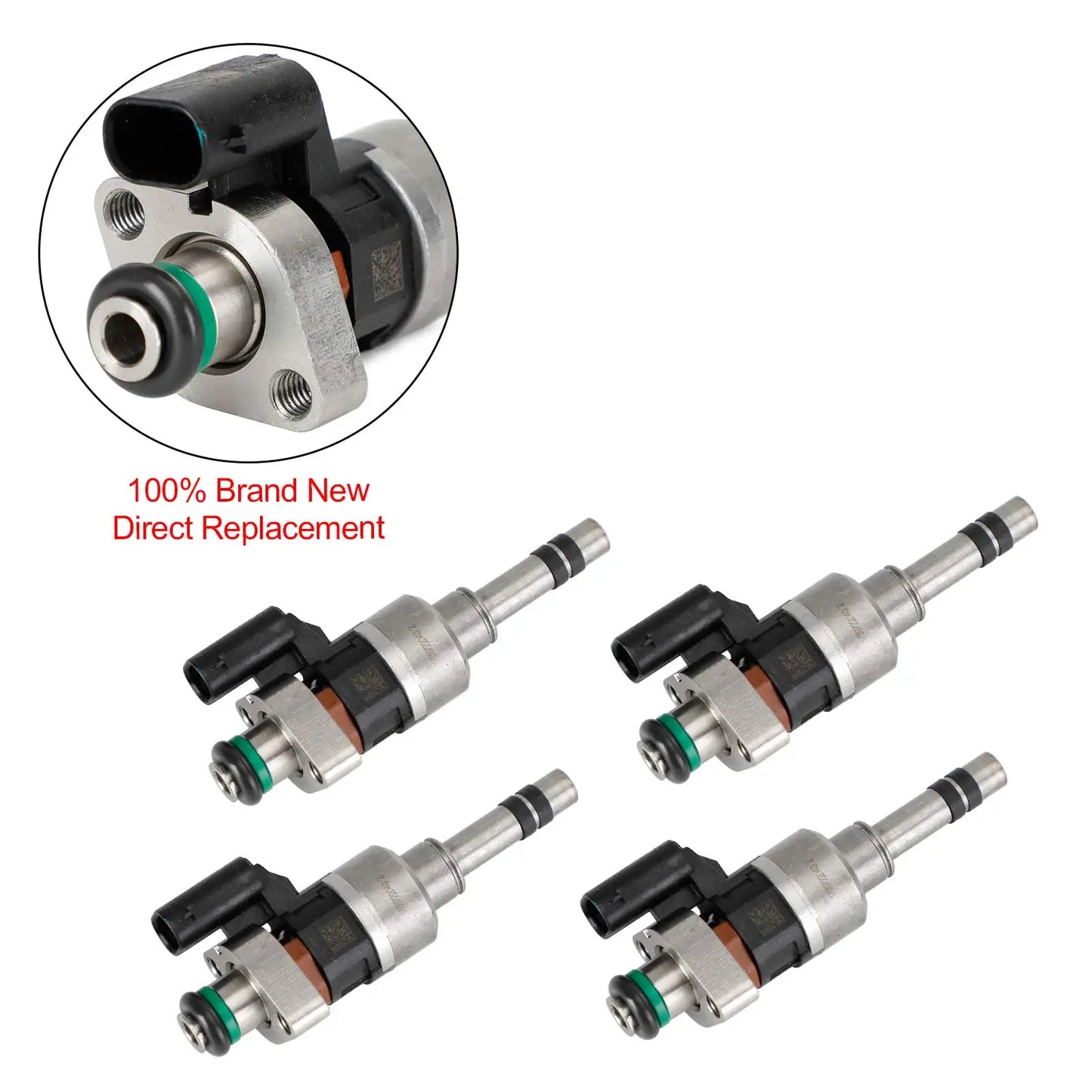 Areyourshop 4PCS Fuel Injectors 55577403 Fit for GMC 16-19 Fit for Chevry Cruze Malibu 1.4L 1.5L L4 Car Accessories Parts