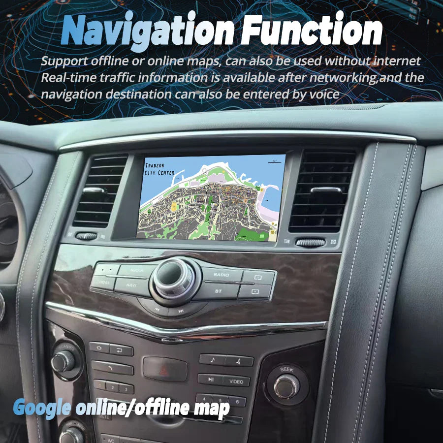 8" Qled Screen 256GB Android 13 Car Radio Multimedia Player For Infiniti Qx80 Qx56 For Nissan Patrol Y62 GPS Carplay Head Unit