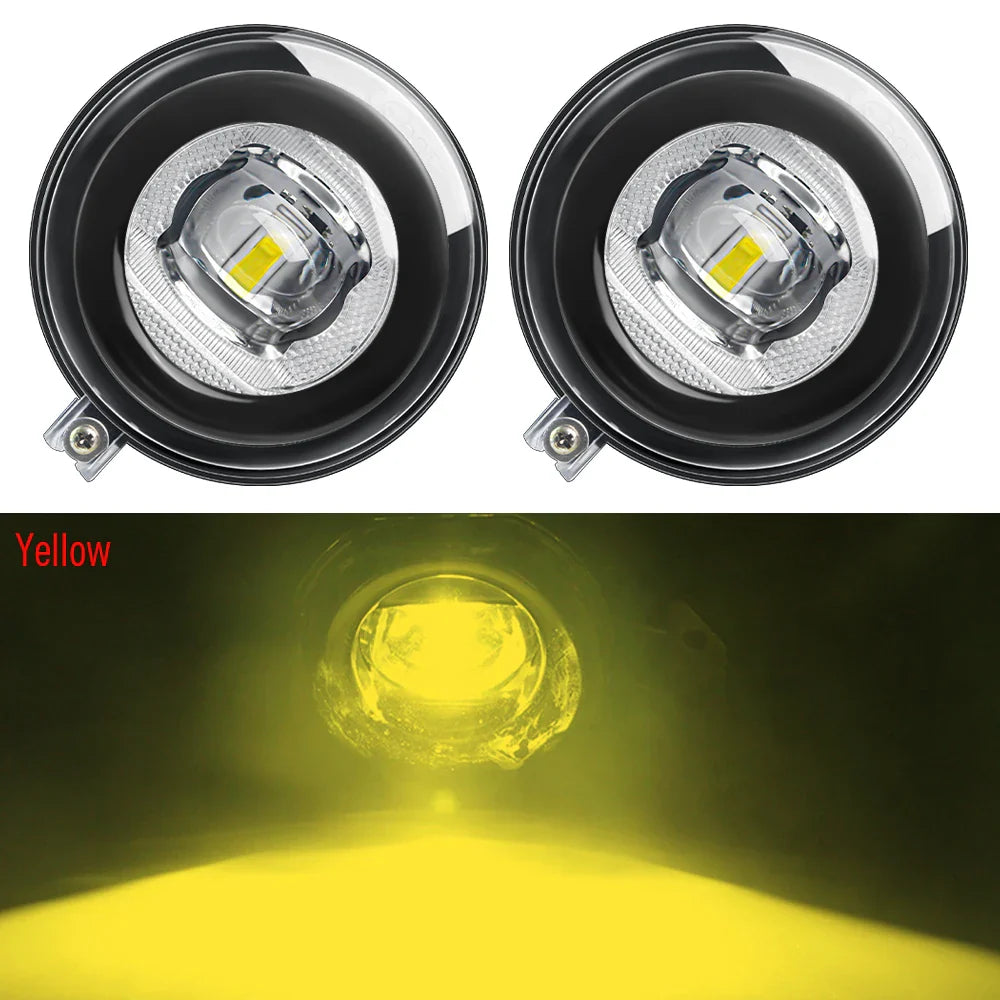 2 Pieces LED Fog Light Assembly Angel Eye DRL For Dodge Nitro 2010 2011 Car Front Bumper Fog Daytime Running Lamp High Bright