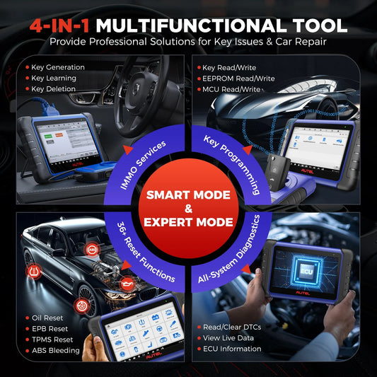 Autel MaxiIM IM508S XP400 PRO Car Key Programming Tool OBD2 Scanner All-in-One IMMO Key Programmer Active Test PK IM508