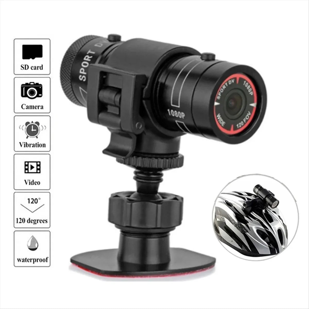 Action Camera 1080 Full Hd Video Camera For Riding Clay Shooting Cam Sport Dv Recorder Bike Camcorder 4k Stabilizzata UFO Camera