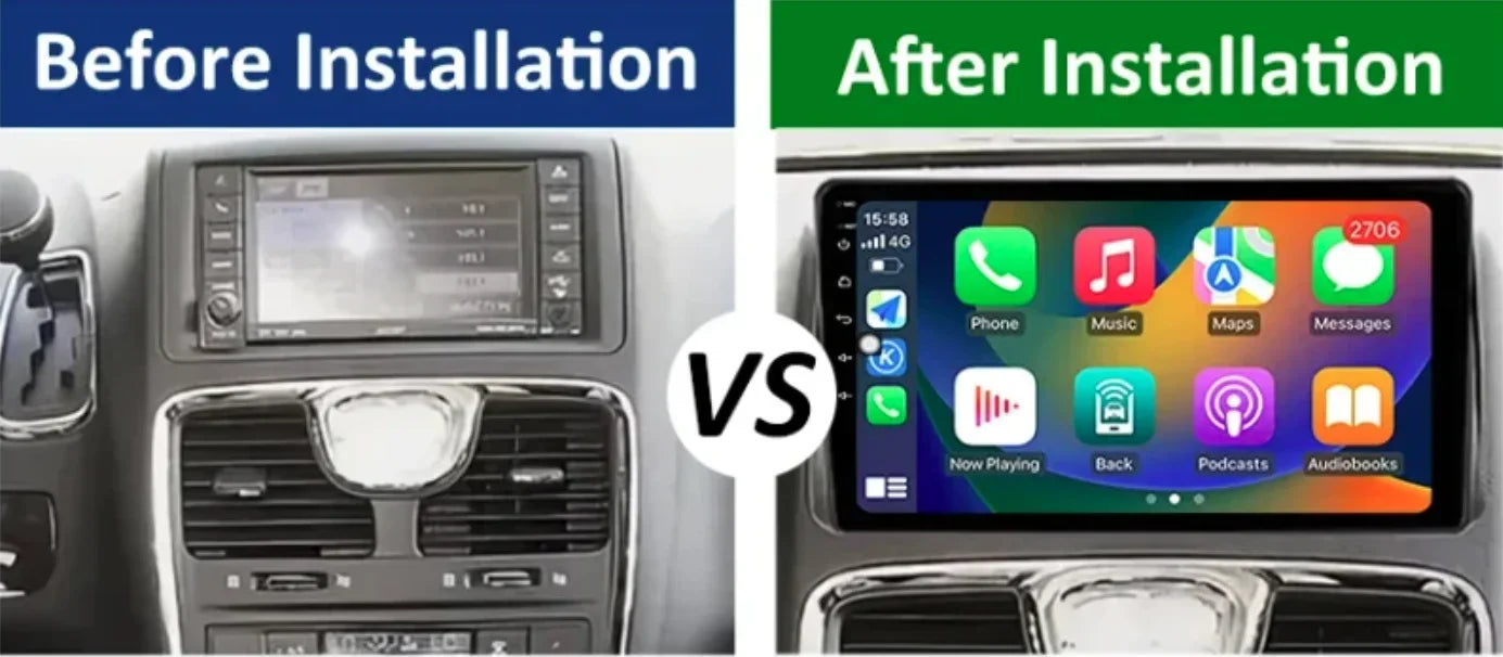 9 Inch Android 13.0 2GB+32GB For Dodge Grand Caravan 2011-2020 Car GPS Navigation Multimedia Player Radio Tape Head Unit Carplay