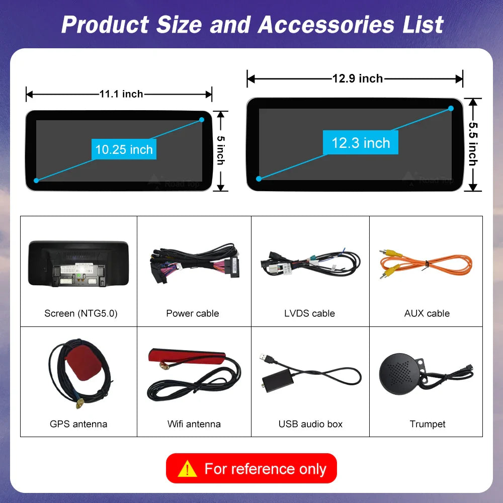 Android 13 Touch Screen for Mercedes Benz W205 GLC C V Class W447 GLA CLA 2015-2019 GPS With Carplay Android Auto Car Radio
