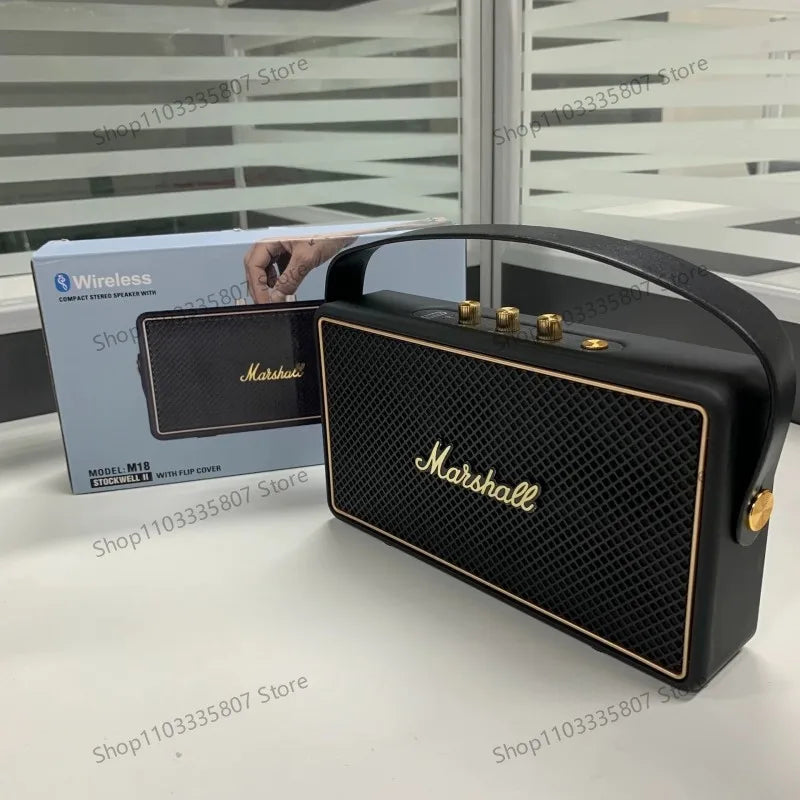 Marshall M18 Portable Sound Speaker Stereo Music Player Wireless Bluetooth Speaker Home Outdoor Classical Music Player