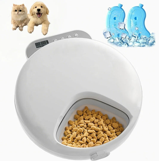 Automatic Pet Feeder Smart Cat Food Dispenser For Wet & Dry Food Kibble Dispenser Auto Feeder For Cat with 2 Ice Packs
