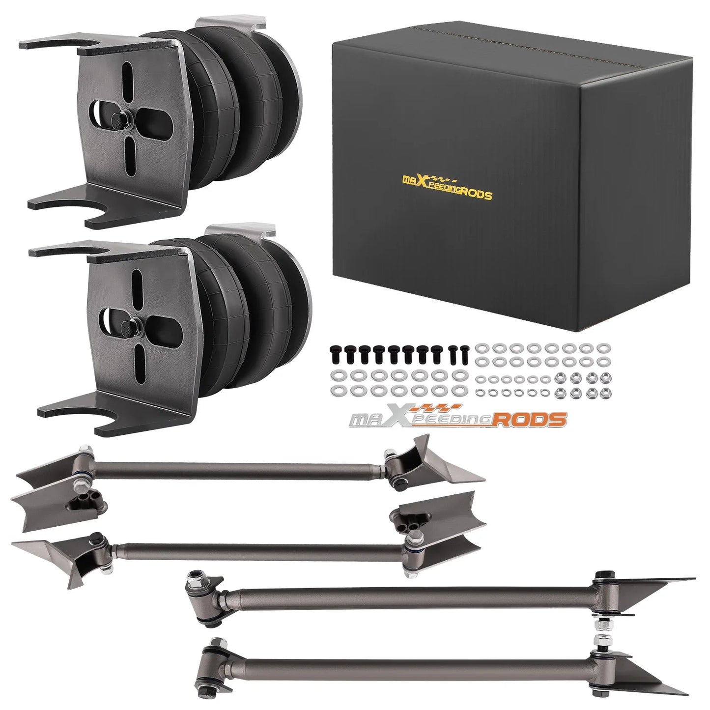 Air Ride Suspension 2.75 Axle Mount Weld On 4 Link Kit Brackets 2500 Bags for Dodge Ram 1500 2500 3500