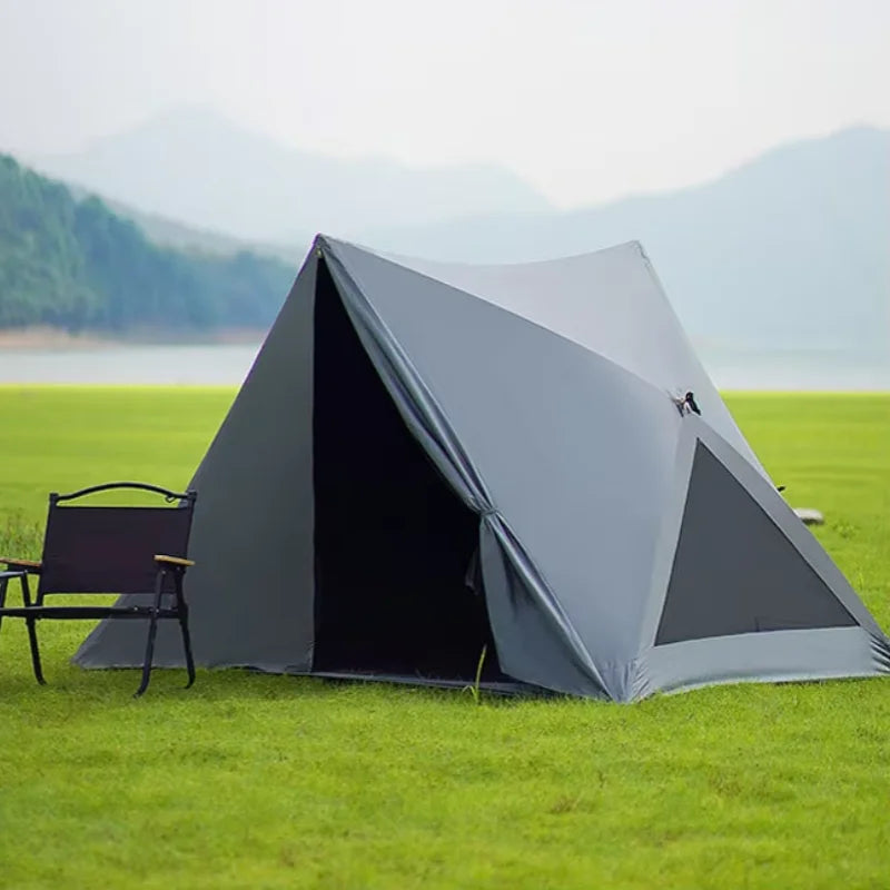 Automatic Pop Up Beach Tent Ultralight Portable Outdoor Camping Sun Shelter Instant Open Shelter Family Size Triangle Tent