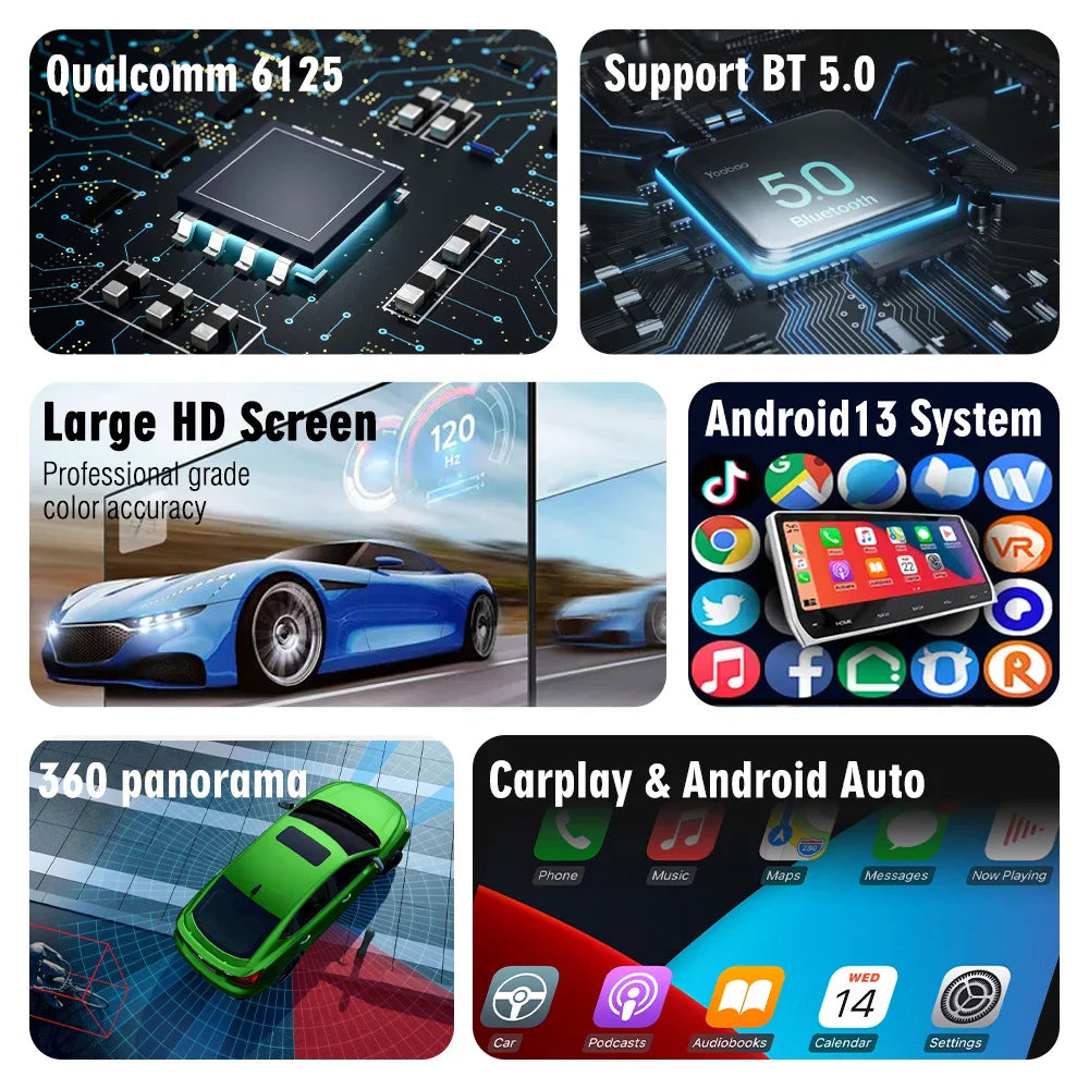 14.5 Inch Android 13 Car Radio For Chevrolet Silverado GMC Sierra 2013-2024 GPS Navigation DVD Multimedia Player Carplay+Auto