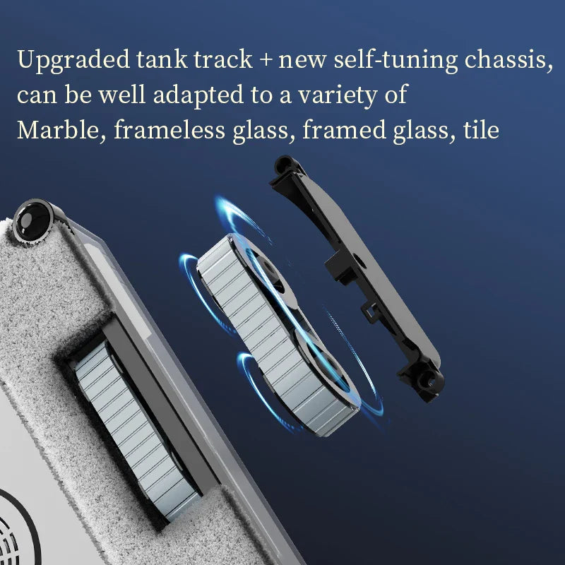 2025 Robotic Window Cleaner Wet Cleaning 5600Pa Strong Suction App Electric Glass Vacuum Wiper Cle