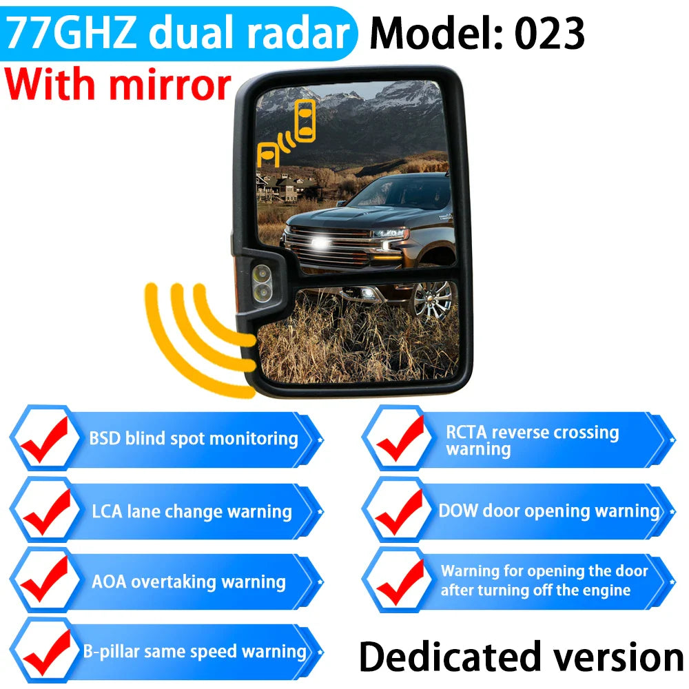 Car Blind Spot Detection System BSD Sensor Drive Rear Mirror Monitoring for Chevrolet Silverado LD GMC Sierra Limited 2016~2019