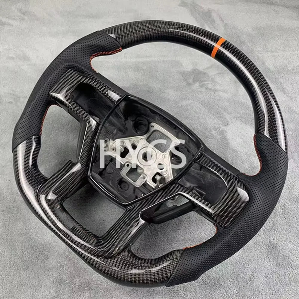for Ford Raptor F150 2017 2022 2018 2019 2020 Carbon Fiber Heated Steering Wheel Car Carbon Accessories