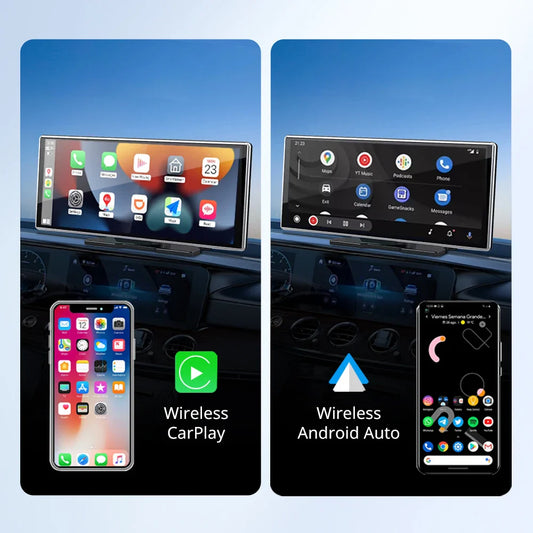 XUDA 11.26 Inch Portable Wireless CarPlay Screen Multimedia Video player Radio FM Compatible with Android Auto and Apple Carplay